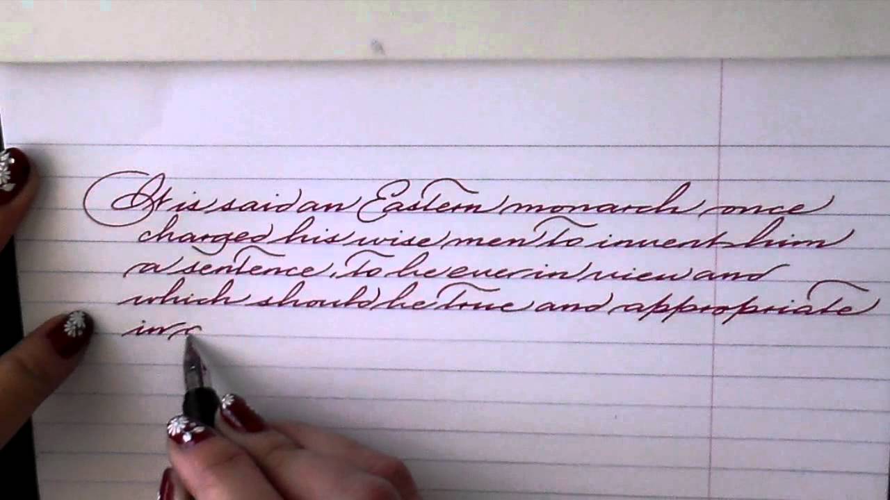 Writing with a Lamy Studio fountain pen
