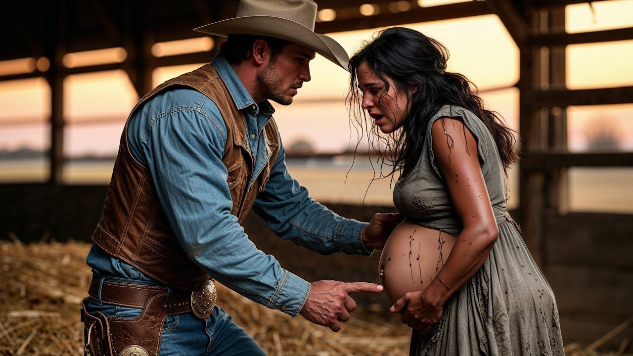 Cowboy Found a Crying Woman in His Barn, She Pointed to Her Belly and ...