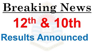 Breaking News Intermediate & Matric Results Announced Confirm news Official news Final Date Results