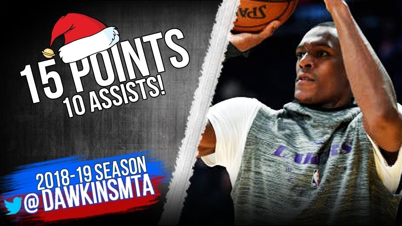 Rajon Rondo Full Highlights in 2018 Christmas Lakers vs Warriors 15 Pts ...