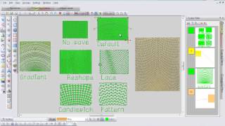 Celebrity BERNINA Embroidery Software 6 - Wave Fill - Tool Tip 15 Profile