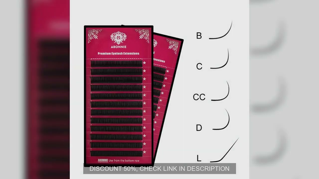 Abonnie B/C/CC/D/L Curl Classic Individual Eyelashes Extensions Fluffy Volume Lashes Supply All Size