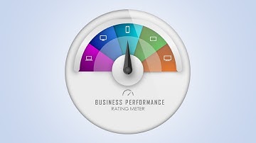 How To Design Business #Performance #Rating #Meter Indicator in Microsoft Office PowerPoint PPT