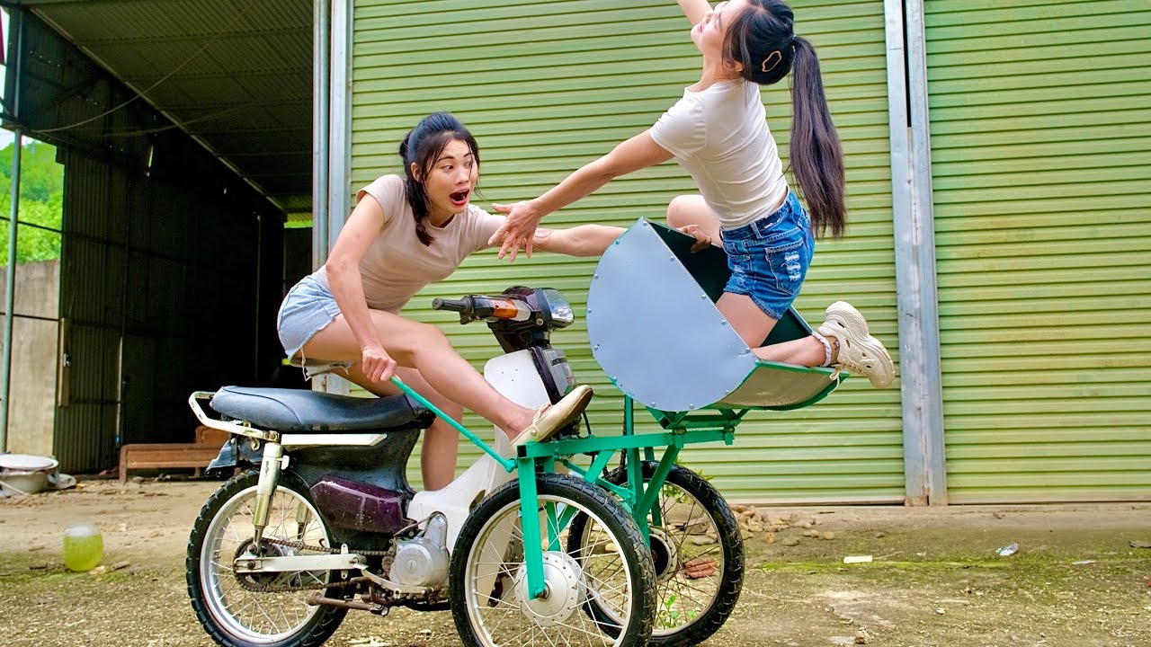 FULLVIDEO: From Simple Materials, Two Girls Built Something Unbelievabl #restoration #repairing #diy