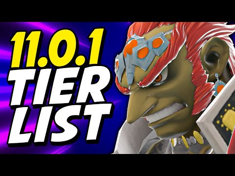 BOTTOM TIER - SMASH ULTIMATE 11.0.1 TIER LIST