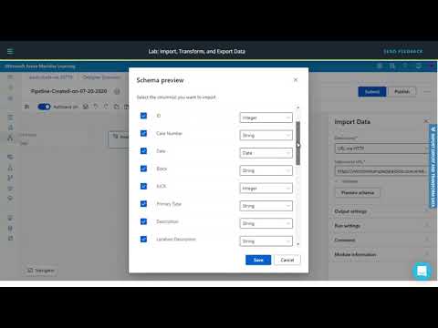 Import & Export data in Microsoft azure machine learning - YouTube