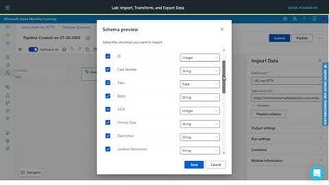 Import & Export data in Microsoft azure machine learning