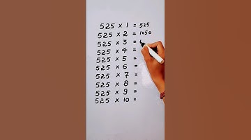 Write the Table of 525 in 19 second only...#maths #mathshack #mathstricks ‎@study_care0 