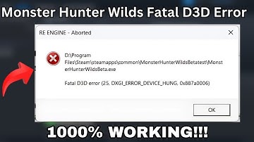 Monster Hunter Wilds: Fix Fatal D3D Error