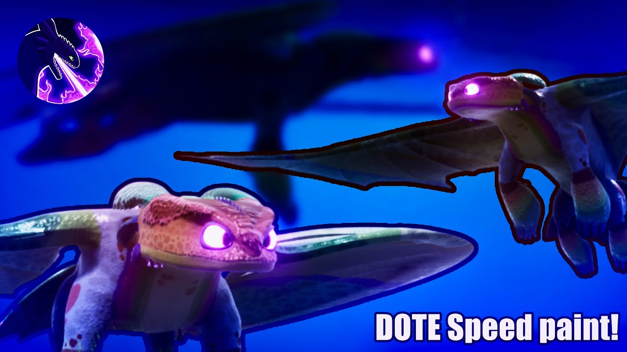 Ocean Heart Speed Paint! | Dragons of the Edge