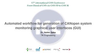 17th iCC paper: Automated workflow for generation of CANopen system monitoring GUIs