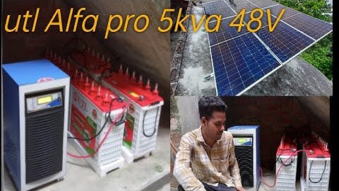 UTL alfa Solar PCU full installation 5kva 48V solar system ( Jamuniyabag )