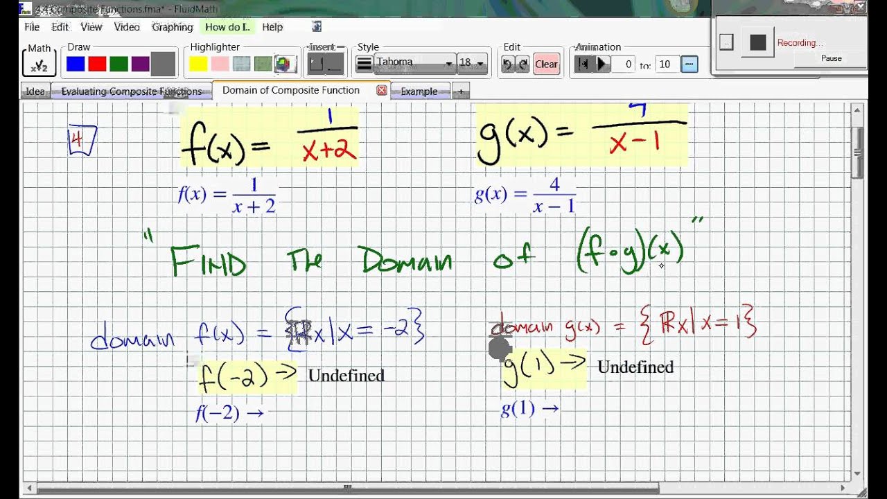 4 4 Composite Functions & Domains Video YouTube