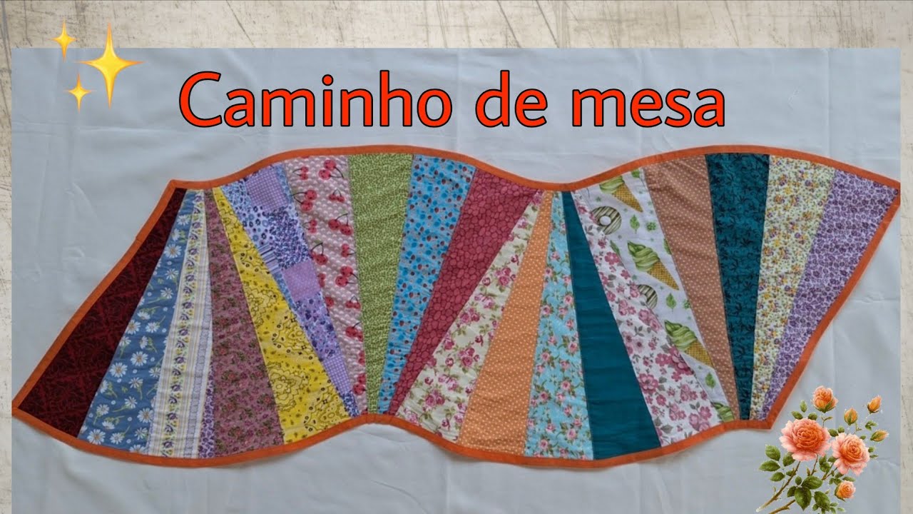 Caminho de Mesa de Retalhos/ Fácil Venha Aprender #kitcozinha #retalhos 