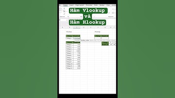 Excel cơ bản - Ví dụ để phân biệt hàm Vlookup và Hlookup #exceltips #tinhocvanphong #thuthuatexcel