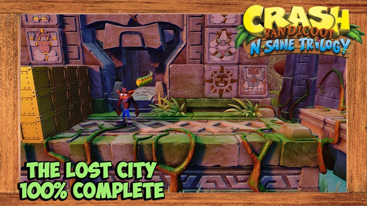 Crash Bandicoot The Lost City Grüner Edelstein Crash Bandicoot N.Sane Trilogy The Lost City Level All Boxes, Gem And