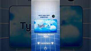 Most used Text Animations in Videos #tutorial #typography  #editing