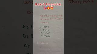 Ratio &Proportion Tricks | Math Tricks | Knowledge boost #shorts
