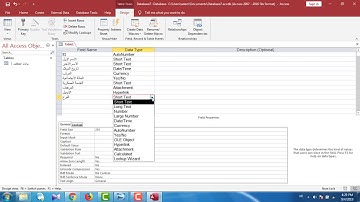 شرح منهج قواعد البيانات أكسيس ( Access ) الخاص بشهادة ICDL V5