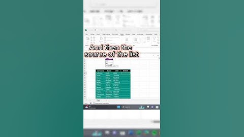 Detachable list in excel with us