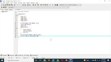 C Program to Compute the Sum of Digits in a given Integer