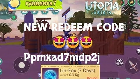 UTOPIA ORIGIN: NEW REDEEM CODE🤩 #utopiaorigin #ryuusora7 #redeemcode #gift #rewards #hadiah #trial
