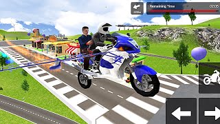 Flying Motorbike Simulator - Taxi Bike Service Game - Android Gameplay screenshot 5