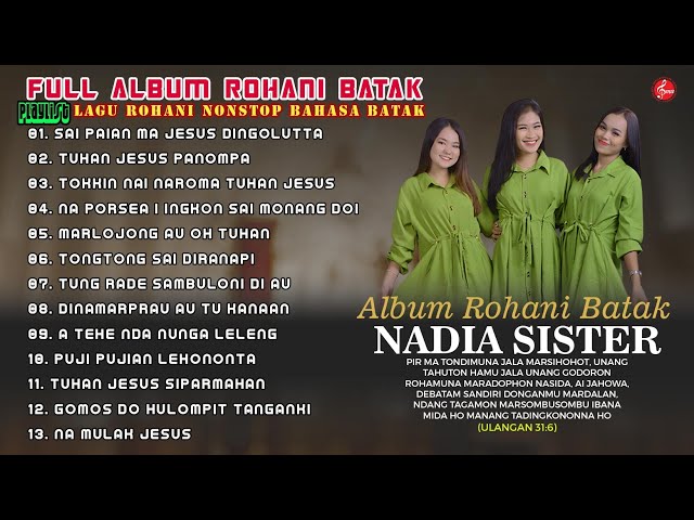 Lagu Rohani Batak Terbaru 2023 || Album Nonstop Rohani Batak Nadia Sister class=