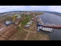 Тольяттинский судоремонтный завод, съемка с квадрокоптера Dji Phantom.