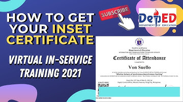 HOW TO GET YOUR INSET CERTIFICATES | VIRTUAL INSET 2021