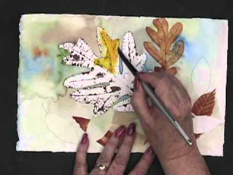 Preview of Painting Fallen Leaves Watercolor DVD b...