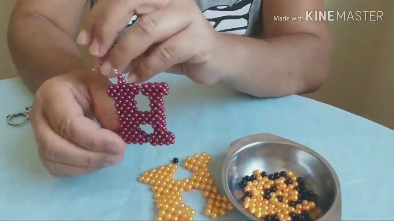 Como fazer a letra H de pérolas