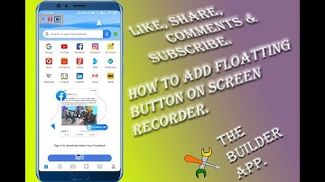 Add floating button  in screen recorder