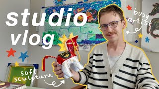 spring studio vlog 🌷 | screenprinting, sculpture, nature