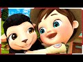テディベアが振り返る| 保育園のライム＆キッズソング| やカーツーン| バナナカーツーン