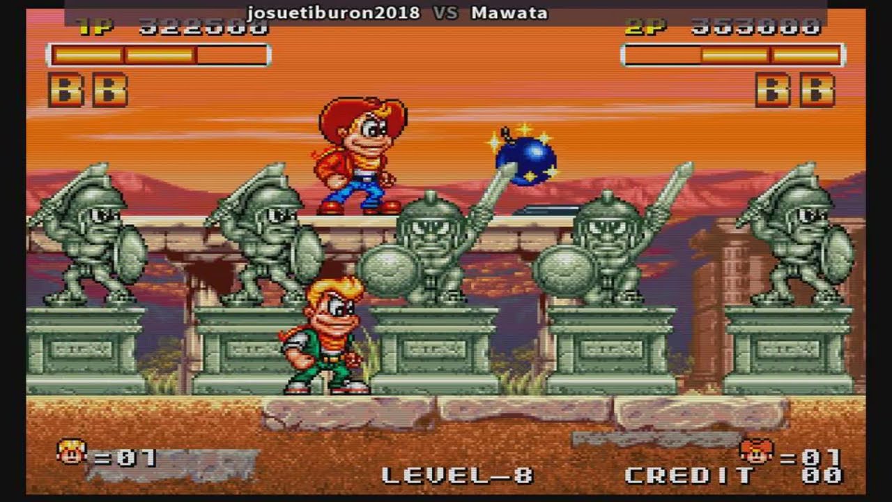 Spinmaster ( Miracle Adventure ) Data East 1993 2 players gameplay 29.01.2021