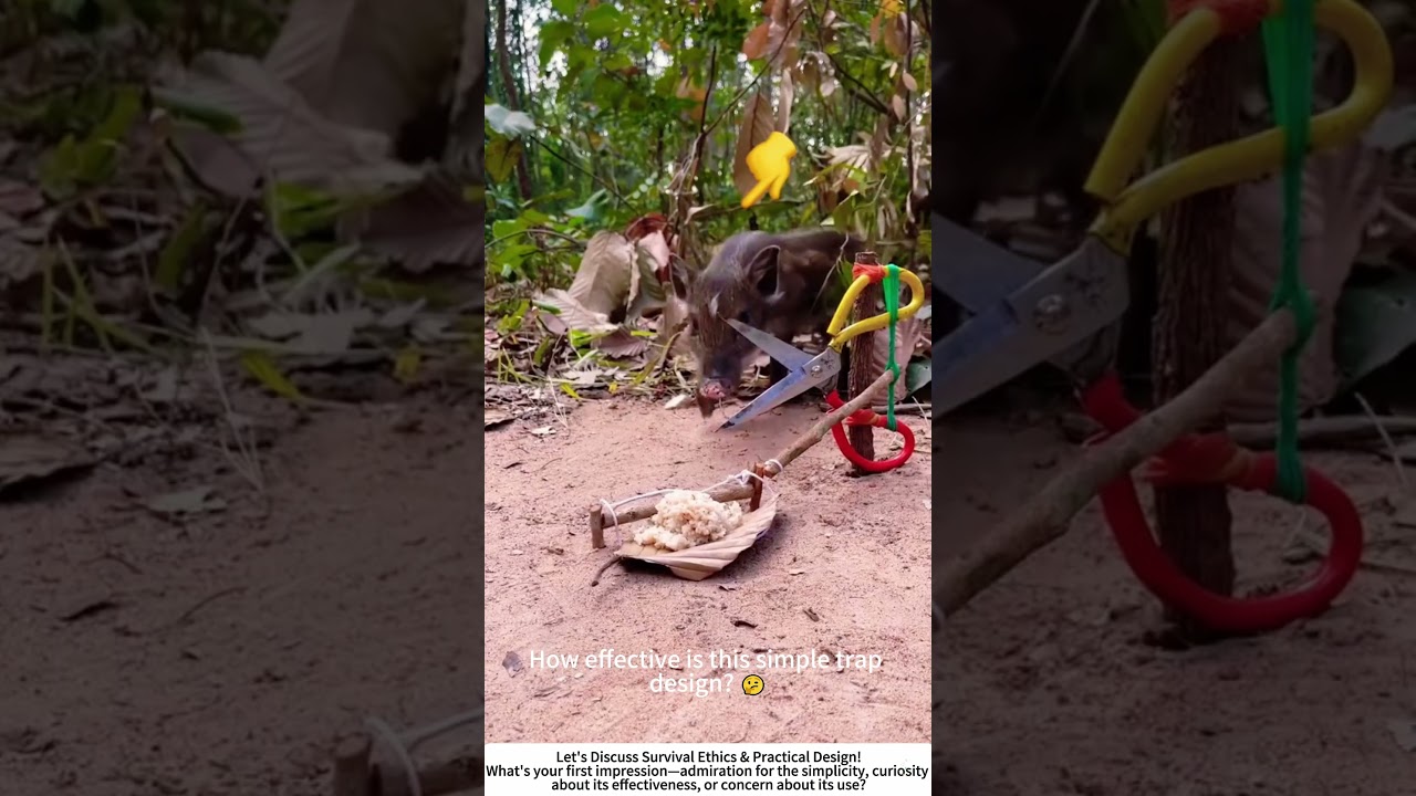 The Rice Trap: A Simple Snare Using Rope and Bait 🍚🎣