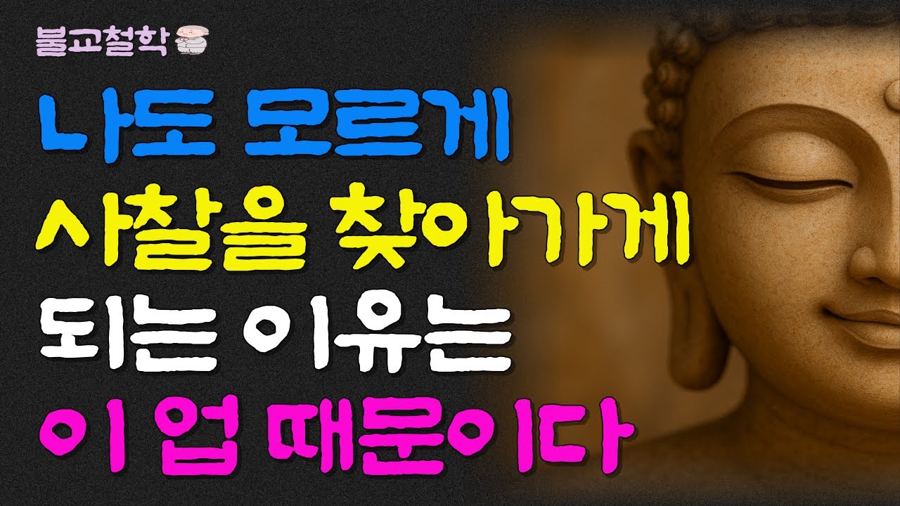 나도 모르게 사찰을 찾아가게 되는 이유는 이 업 때문이다ㅣ명언ㅣ인생조언ㅣ오디오북ㅣ부처님말씀ㅣ불교철학