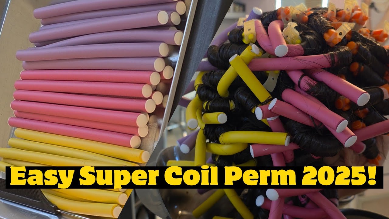 🔥 DIY Hair Perm at Home | Super Coil Curls Tutorial 2025 for Beginners ✨