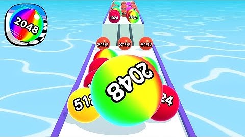 Ball Run 2048 - All Levels Gameplay Android, iOS (Levels 17,18._25)