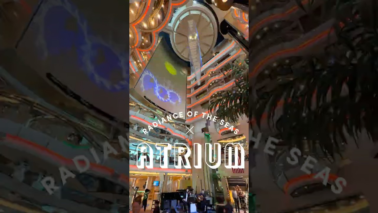 The Moment You Walk Into a Cruise Ship Atrium… 🚢✨ #cruise #royalcaribbean #shorts