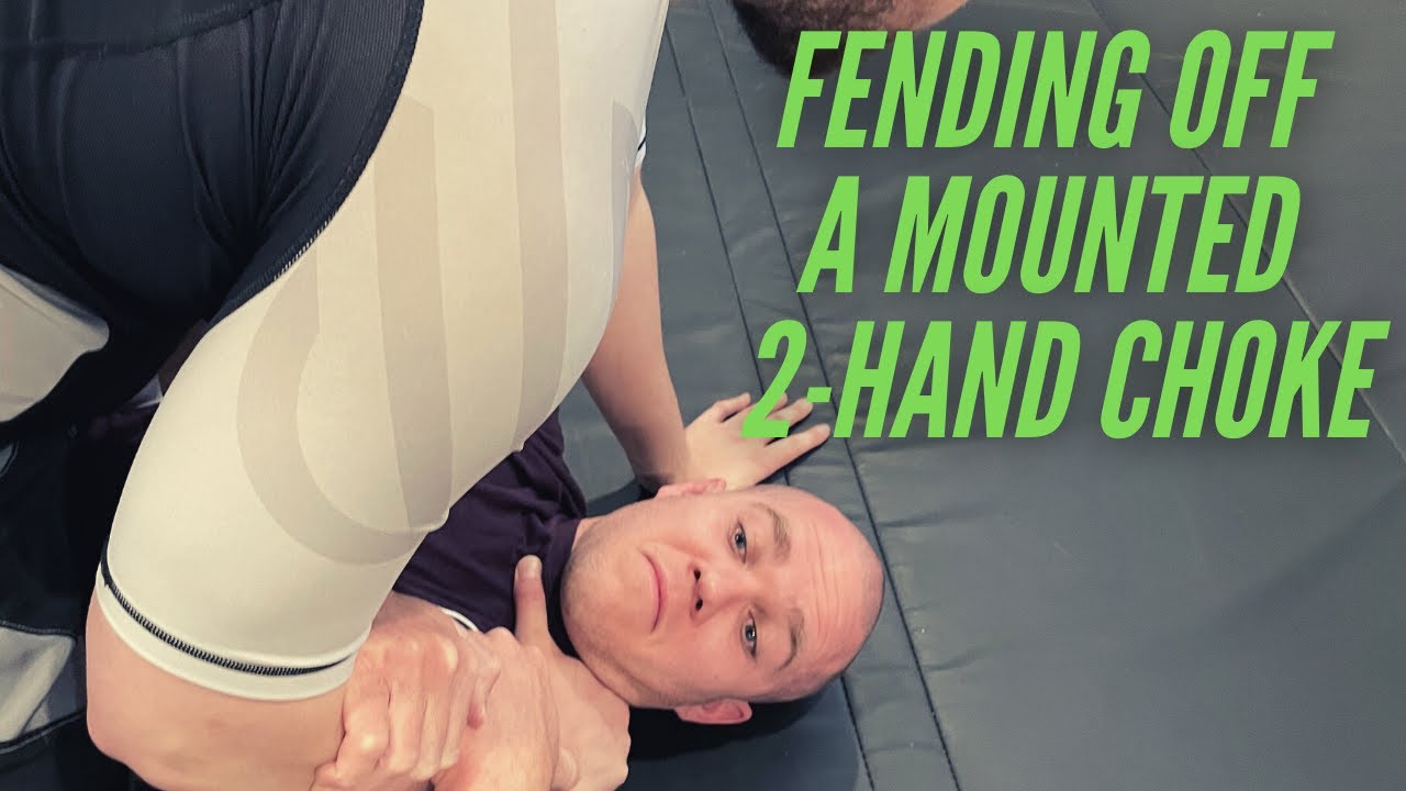 2-Hand Choke Defense from a Mount : Ground Defense