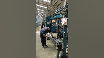 waiting for loading now 1.5m cattle fence now!!!#manufacturing #machine #factory