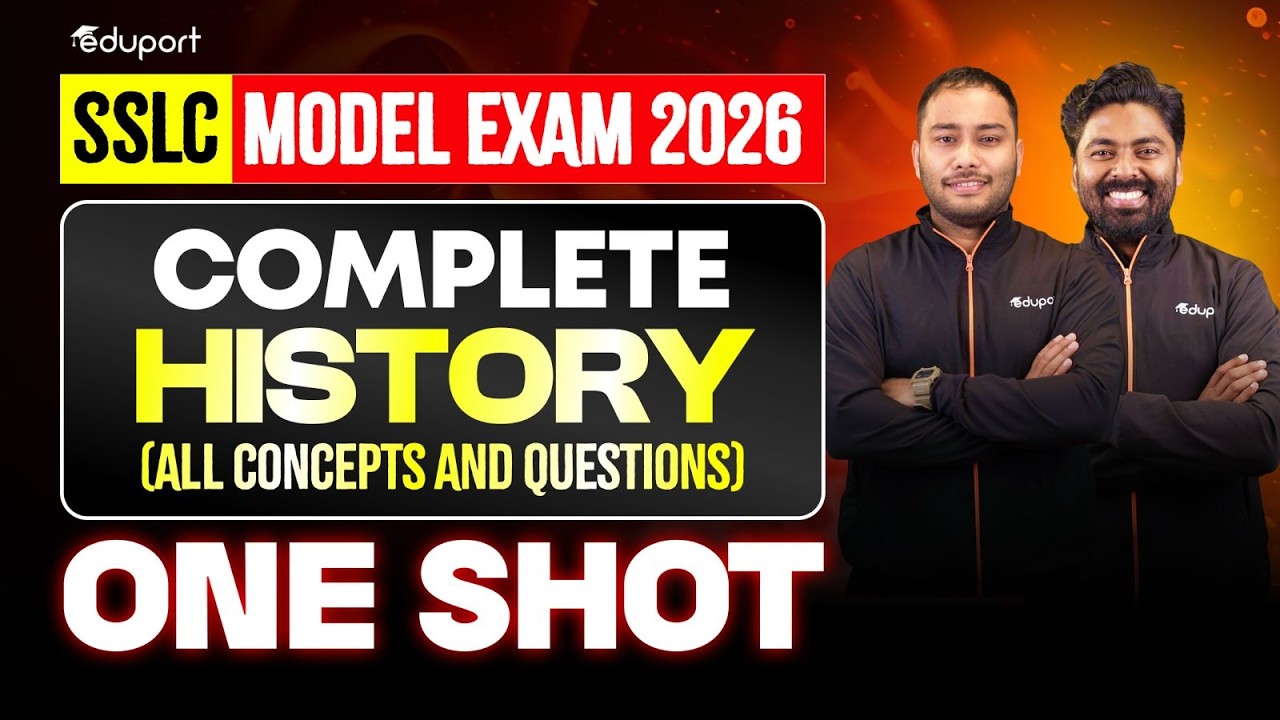SSLC History Complete Chapters In Oneshot | Full Chapter Revision | All Concepts And Questions