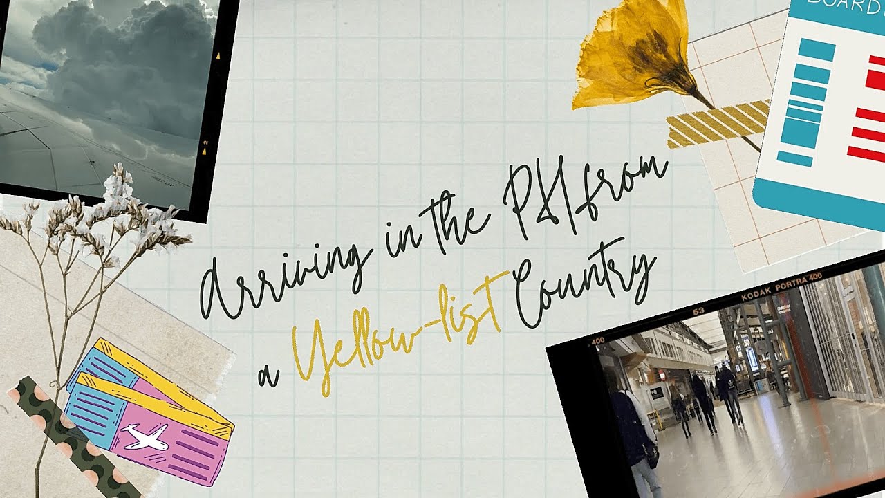 (NON-OFW) Arriving in the Philippines from a Yellow-list Country: Canada to Philippines