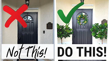 How can I decorate my entry door?