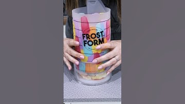 Painted Cake 🎨 Use code FROSTLOVE10 for 10% off at frostform.com checkout #cake #shortsfeed #shorts