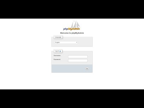 PhpAdmin: Login user name and password with phpmyadmin | How to install phpMyAdmin on Windows