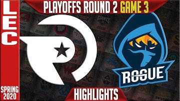 OG vs RGE Highlights Game 3 | LEC Spring 2020 Playoffs Round 2 | Origen vs Rogue G3