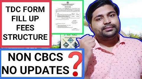 TDC form fill up fees | Non cbcs no updates on exam | Assam University | Pranoy Roy